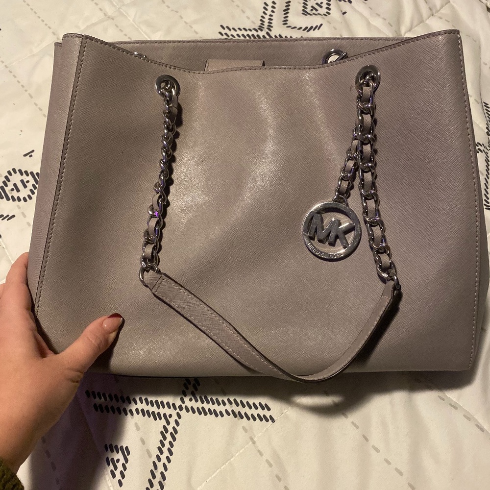 Gray Michael Kors bag